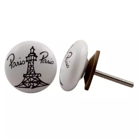 Paris Eiffel Tower Flat Drawer Knob